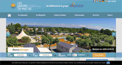 Desktop Screenshot of camping-lesjardinsdumaitai.com